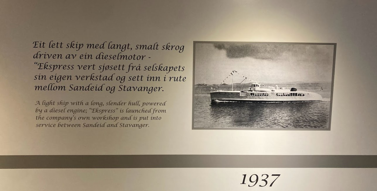 Evolution towards electric ferry 1937