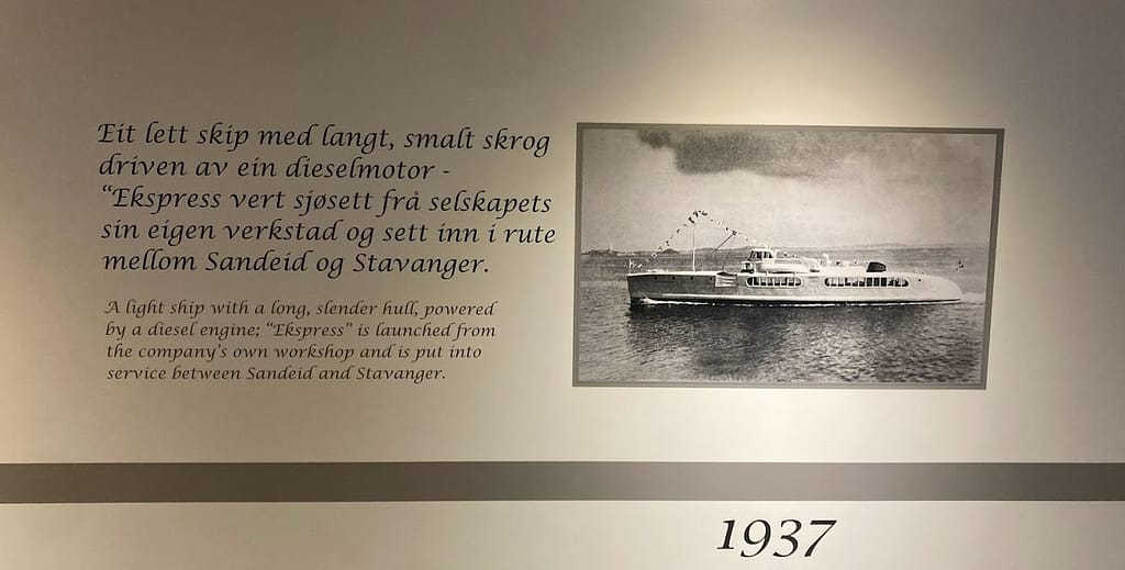 Evolution towards electric ferry 1937
