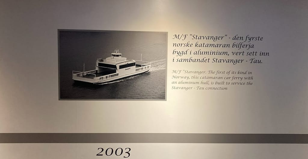 Evolution towards electric ferry 2003