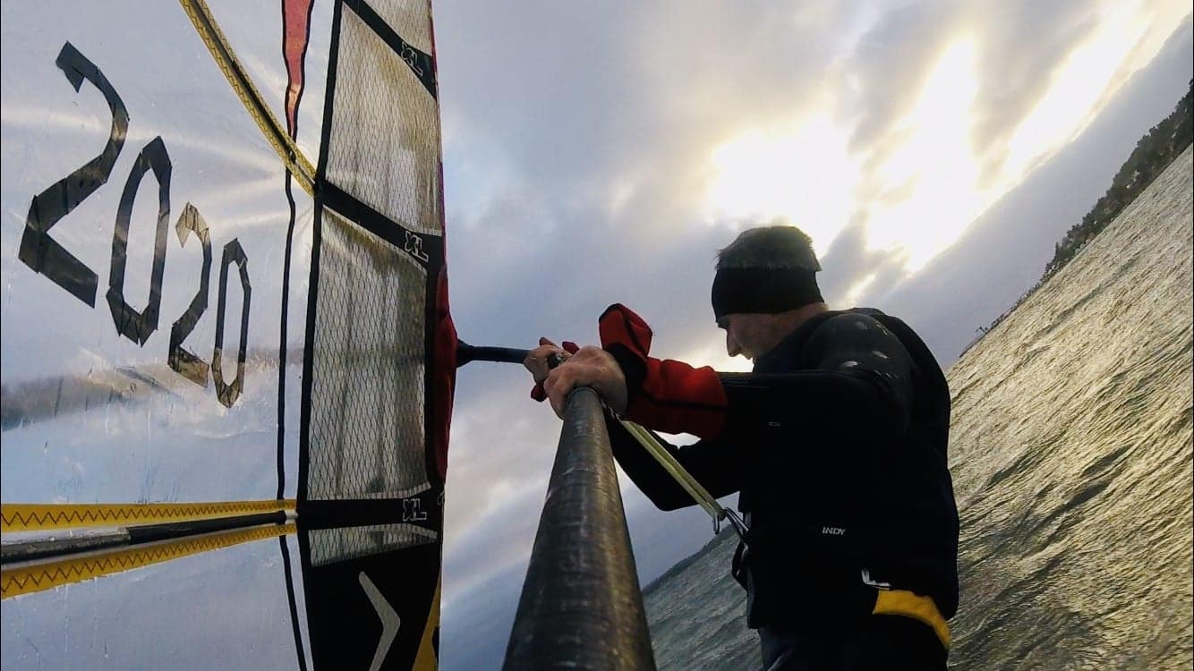 Windsurfing Kurefjorden, Norway