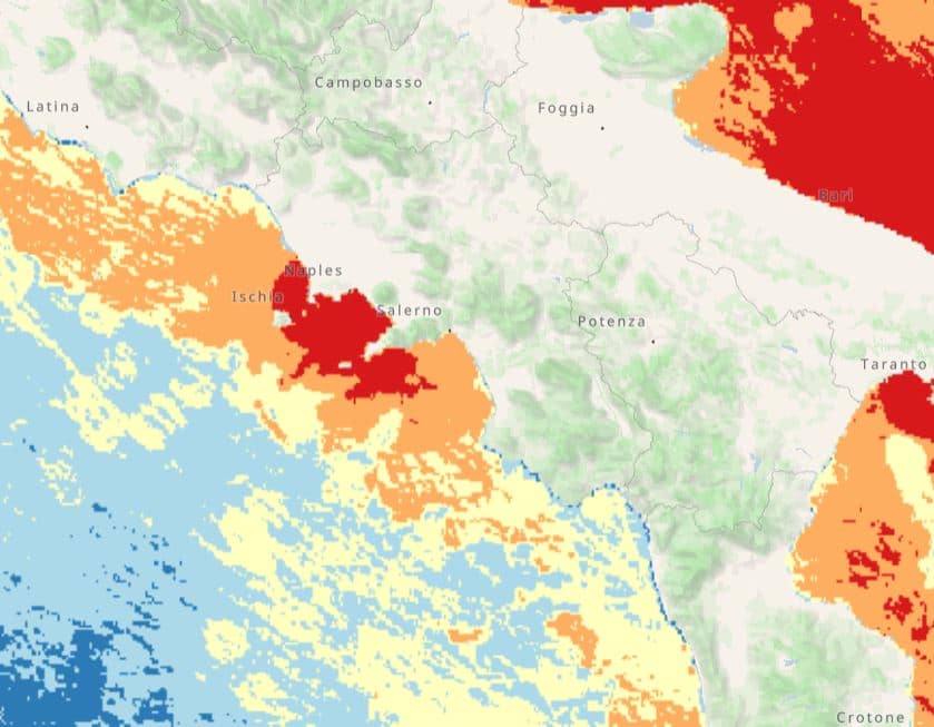 Marine pressure South Italy
