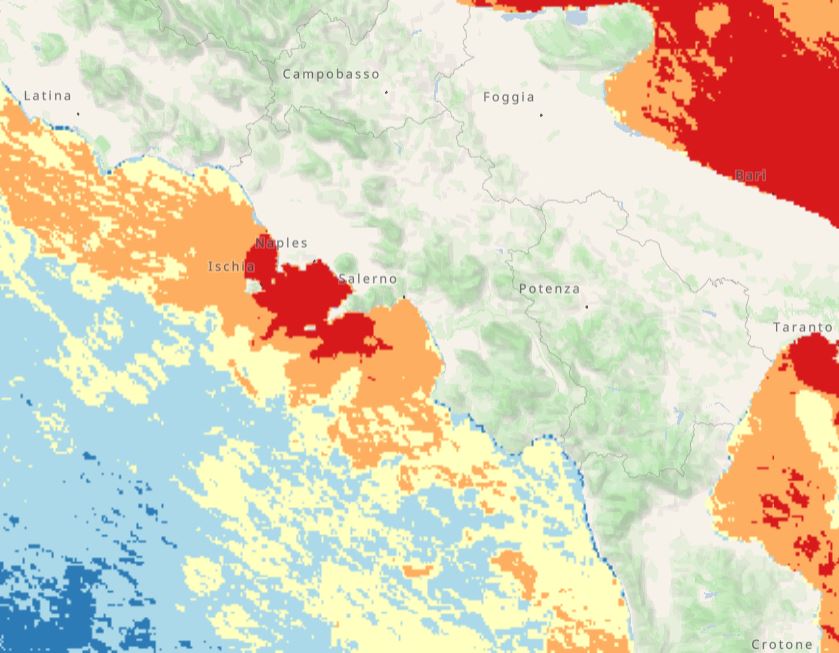 Marine pressure South Italy