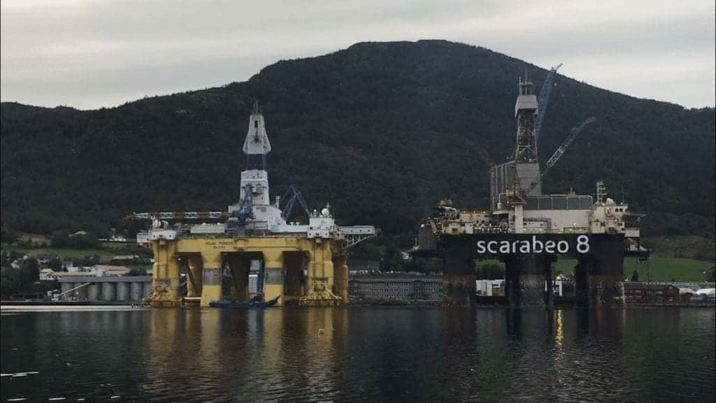 The drilling rig Scarabeo 8 was damaged 8 years ago and needs repair