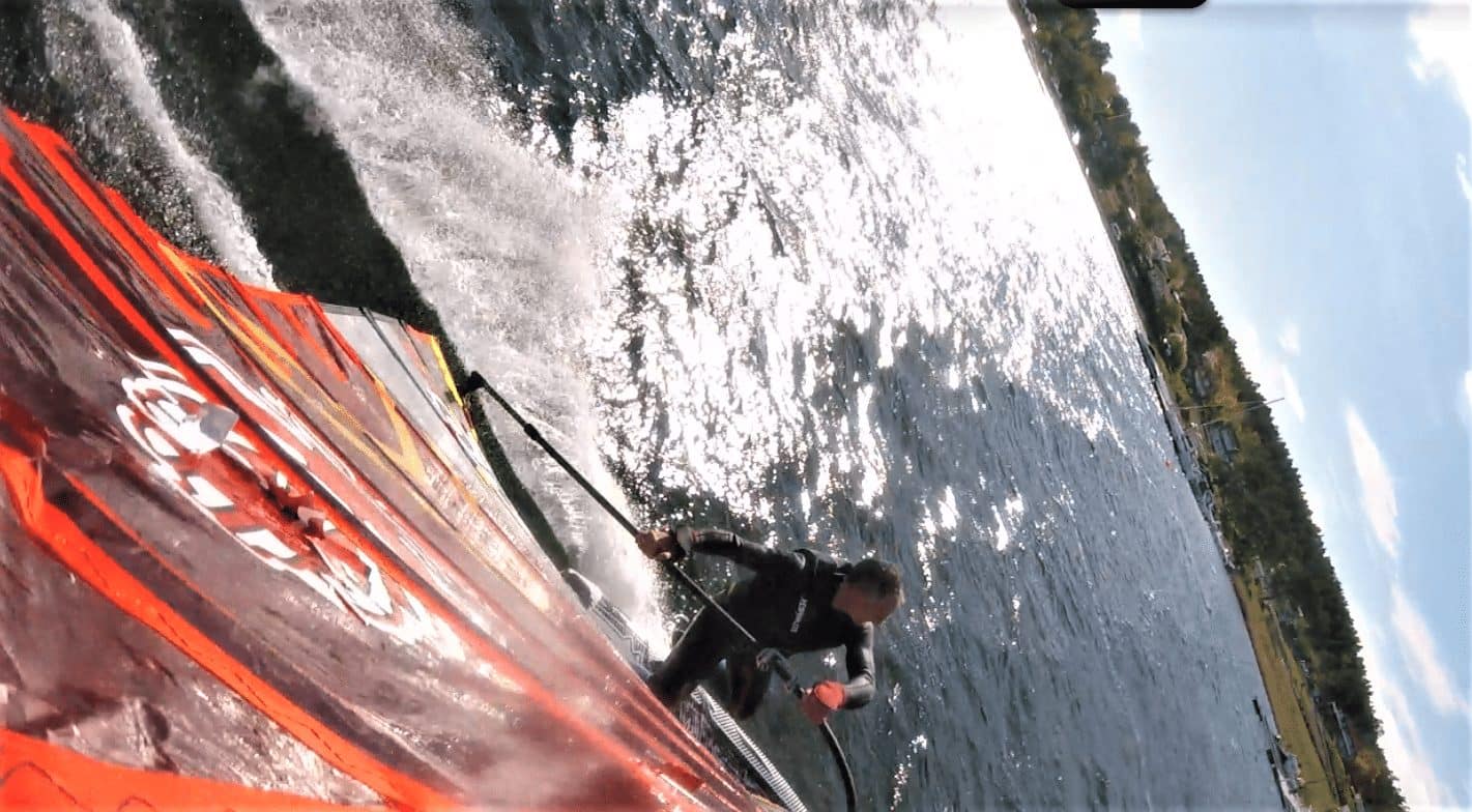 Windsurfing in May, Norway