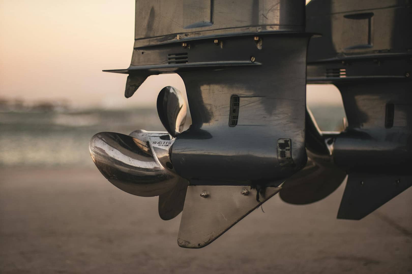 boat engines with stainless propeller