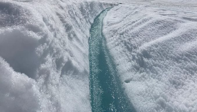 Melting ice