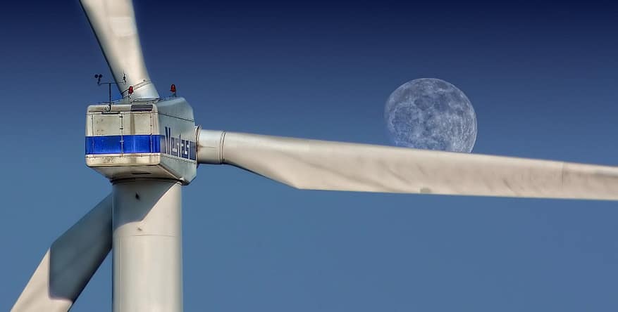 sky moon pinwheel wind power