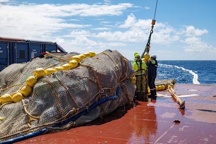 Ocean Cleanup new donations. Credit Ocean Cleanup